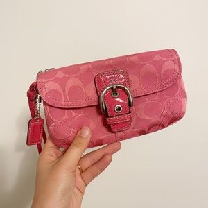 Coach Pink Wristlet